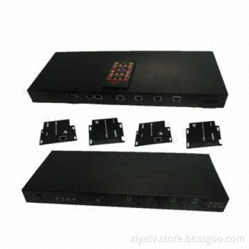 4 x 4 HDMI Matrix Extender, 100m Over Cat6e, 3D, IR
